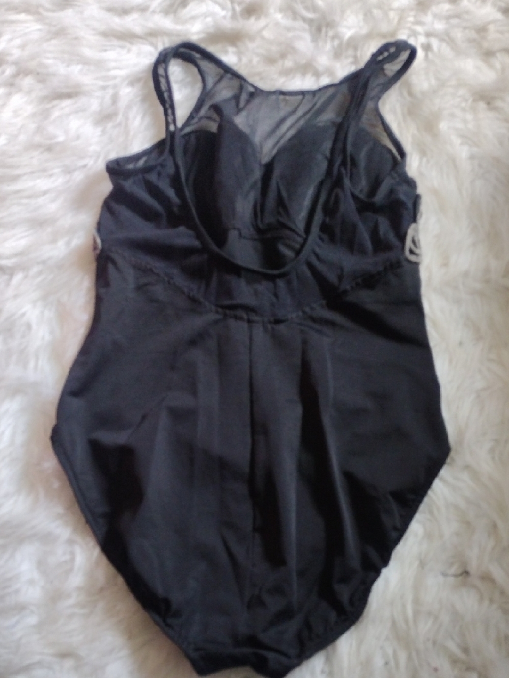 Miraclesuit Black One-Piece Swimsuit with Silver Tag Detail - Picture 5 of 6
